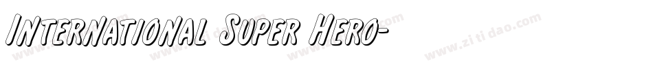 International Super Hero字体转换